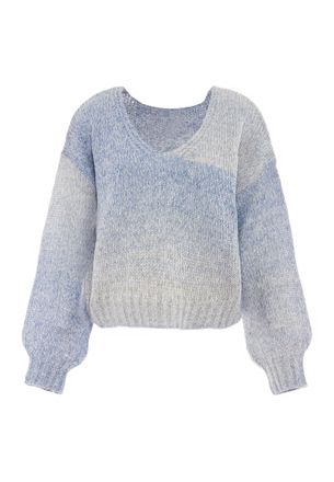 Mymo Jumper Dames Blauw wol wit