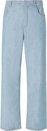 Fendi Lange Jeans - Heren - Regular Fit Jeans - Blauw - W33 - Katoen - Jeans