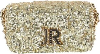 John Richmond Tassen, Dames, Geel, ONE Size, Pailletten, Mini Schoudertas