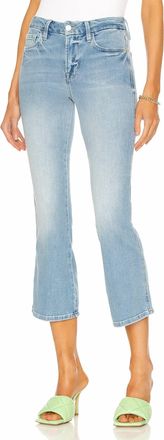 Frame Denim Le Crop Mini Boot Double Needle Jean In Tropic