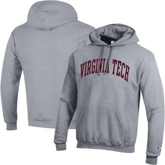 Champion Mens Champion Heather Gray Virginia Tech Hokies Basic Arch Fleece Pullover Hoodie at Nordstrom, Size Xx-Large