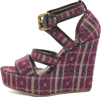 Etro Sandali con zeppa 130mm - Rosa