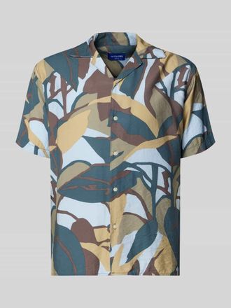 Jack & Jones Jack & Jones Regular Fit Freizeithemd im Allover-Look Modell TAVIRA MARSHALL in Oliv, Gr&ouml;&szlig;e XXL