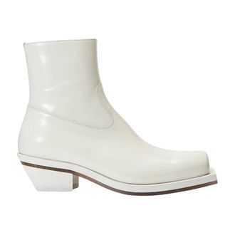 ION Ankle Boots, female, White, Size: 9 US Squared-Toe Cowboy Boots