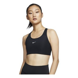 Nike (WMNS) Nike Swoosh Medium-Support 1-Piece Pad Sports Bra Black BV3637-010