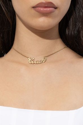 Coach Brass Necklace, Womens, Gold