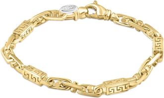 Pompeii3 Mens Figaro Link 14k Gold (32gram) or Platinum (52gram) 5mm Link Bracelet 8.5