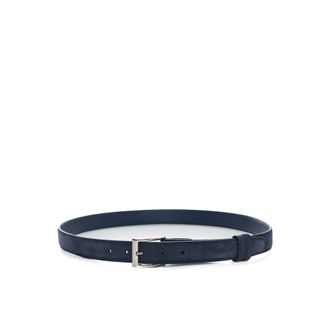 Hogan Leather Belt - male - Hogan - Belts - Blue - ONE SIZE - Accessories
