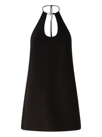 Pinko halter-neck tie-fastening cocktail dress - Black