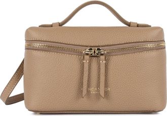 Lancaster Sac boite Zipp&eacute; S Milano Tr&eacute;sor - Dames - Handtassen - Beige - ONE Size - Leer - Tassen