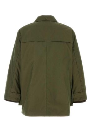 Our Legacy Mens Green Cotton Blend Hunter Jacket Pine Technical Panama Giacche E Gilet