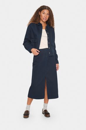 Saint Tropez Denim rok Fitted Midnight Sail marine