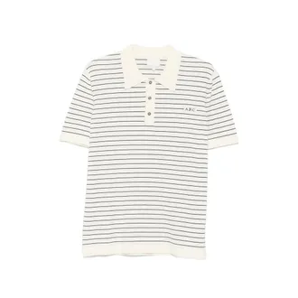 A.P.C. A. p.c. Striped Short-sleeve Polo Shirt