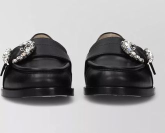 Jimmy Choo London leather slip-on loafers