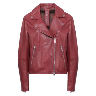 Bully Giacca in Pelle - - Jackets - Donna - Rosso - M