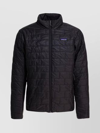 Patagonia insulated jacket with high collar and pockets