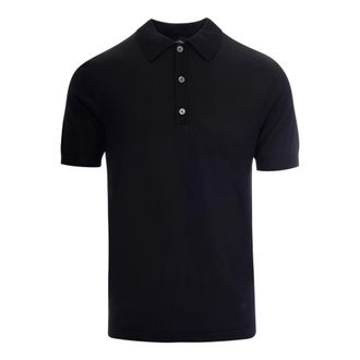Emporio Armani Polo shirt van fijne brei - Heren - Polos - Blauw - L - Tops