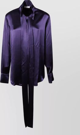 7 For All Mankind satin long-sleeve shirt