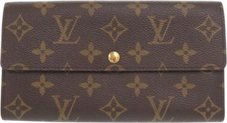 Louis Vuitton Brown Monogram Monogram Long Wallet (Bi-Fold) (Pre-Owned)