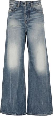 Diesel Jeans a gamba ampia - Blu