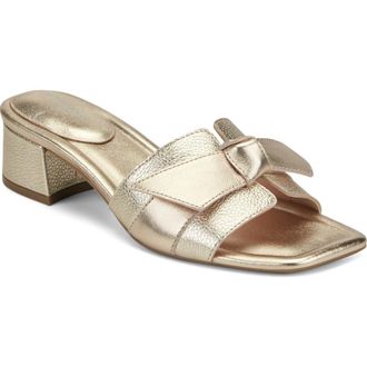 Rockport Carsie Slide Sandal in Gold Leather at Nordstrom Rack, Size 5.5