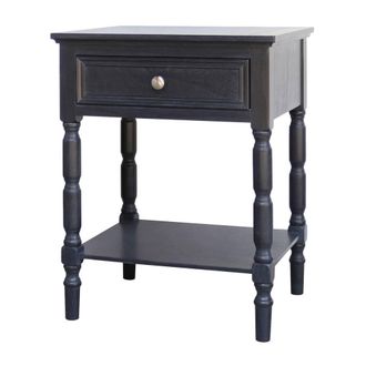 Hill Interiors Contour Collection 1 Side Table in Black