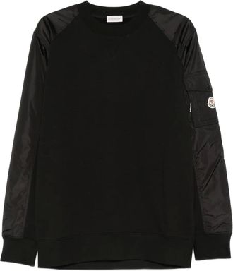 Moncler Maglione con inserti - Nero