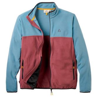 Passenger Set Off Recycled Full Zip Polar Fleece Fleecejacke f&uuml;r Herren | rot