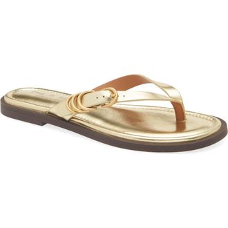 Rag & Bone Gia Flip Flop in Gold at Nordstrom Rack, Size 9.5Us / 39.5Eu