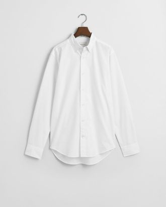 GANT Men Regular Fit Pinpoint Oxford Shirt (XXXL) WHITE