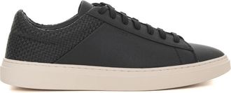 HUGO BOSS Kieran-Tenn Sneaker - Heren - Sneakers - Zwart - 45 EU - Leer - Schoenen