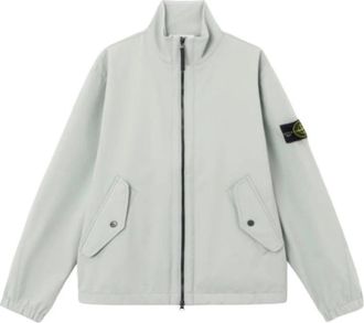 Stone Island Stand Collar Jacket - Heren - Zomerjassen - Groen - M - Polyester - Jassen