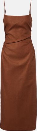 Sir. Linen midi dress