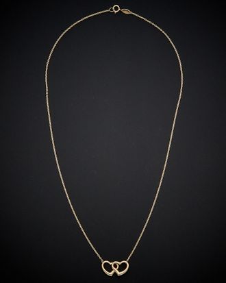 Italian Gold, Inc 14K Italian Gold Double Heart Necklace