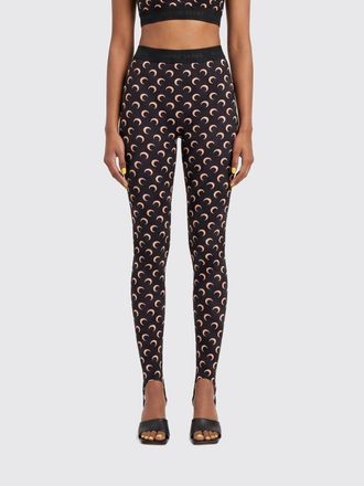 Marine Serre Leggins Crescent Moon Marine Serre in lycra con logo all over