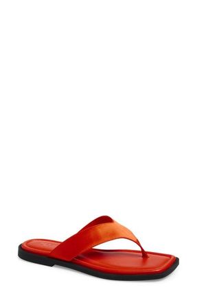 Rag & Bone Gracie Flip Flop in Red Satin at Nordstrom, Size 7.5Us