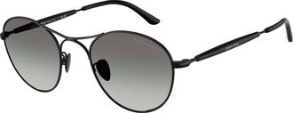 Giorgio Armani Square Zonnebrillen - Heren - Zonnebrillen - Zwart - 50 MM - Accessoires