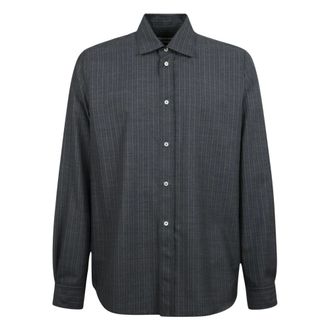 Jil Sander Heren, Overhemden, Grijs, Maat: 2XL
