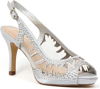 Lady Couture Spicy Slingback Sandal in Silver at Nordstrom Rack, Size 13