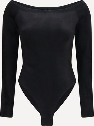 Alaia Velvet off-shoulder Bodysuit Female 36
