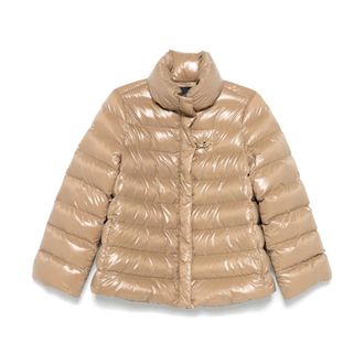 Fay Down Jackets, female, Beige, Size: XL Padded Nylon Down Jacket