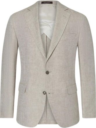 Oscar Jacobson Blazers, male, Beige, Size: 3XL Blazers