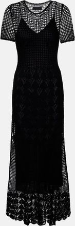 Nili Lotan Abito midi Yoko in crochet di cotone