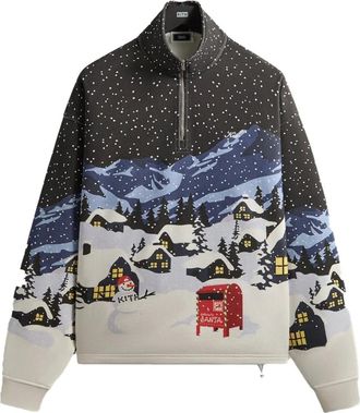 Kith Kithmas Village quarter zip sweatshirt - men - Cotton - L - Black