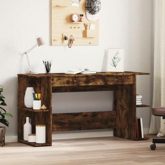 vidaXL Vidaxl - Escritorio Madera De Ingenier&iacute;a Roble Ahumado 140x50x75 Cm