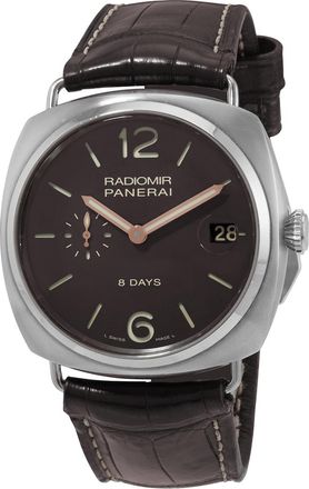 Officine Panerai Pre-owned Panerai Radiomir 8 Days Brown Dial Mens Watch PAM00346