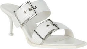 Alexander McQueen Punk Double Buckle Sandal in Ivory at Nordstrom Rack, Size 7.5Us / 37.5Eu