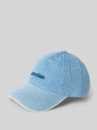 Calvin Klein Basecap mit Label-Stitching in Blau, Gr&ouml;&szlig;e 1