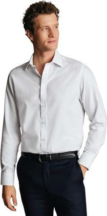 CHARLES TYRWHITT Non-Iron Royal Oxford Shirt in White at Nordstrom, Size 16 - 36