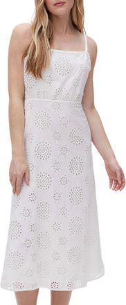 Michael Stars Womens Allora Midi Dress In White